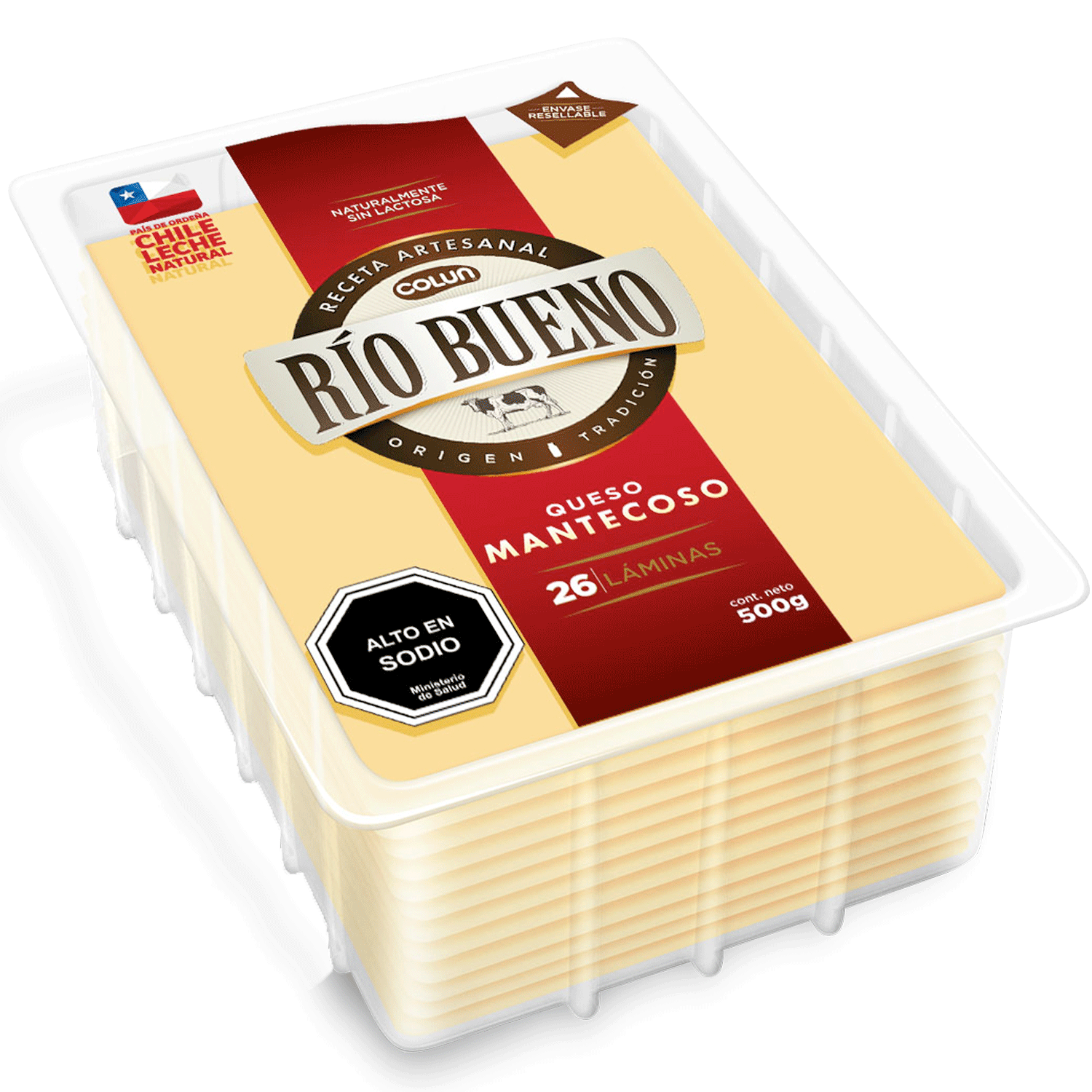 Queso Mantecoso Laminado Rio Bueno Carnes Fuenzalida